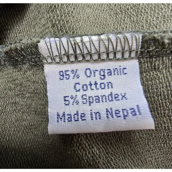 Synergy Shift Dress Organic Cotton Scoop Neck 3/4 Sleeve Colorblock XL - Picture 7 of 8